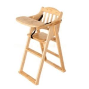 wooden baby chair