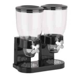 double cereal dispenser (black)