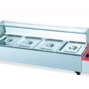 bain marie with glass 4h