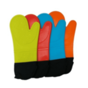 silicon baking gloves with cotton lining