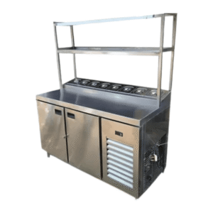 undercounter fridge makeline with pickup