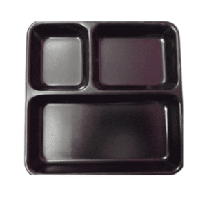 3 part pav bhaji plate